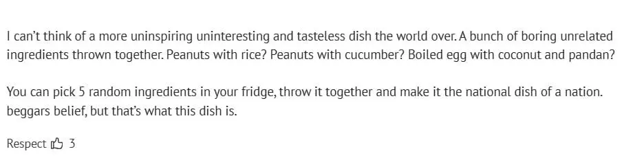Aussie Writer Calls Nasi Lemak 'The Perfect Breakfast', Draws Mixed Reactions comment 3