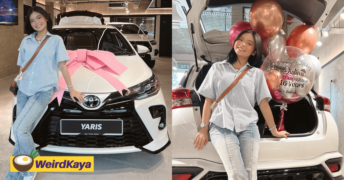 16yo M'sian Actress Qistina Raisah Buys Her First Car With Money She Earned Herself