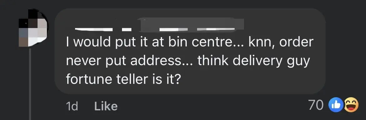 SG Woman Slams Rider For Placing Food Order At Carpark, Gets Roasted By Netizens Instead comment 1