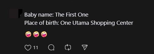 M'sian Woman Gives Birth To Healthy Baby Girl At 1 Utama Carpark On Mall's 30th Anniversary comment 1