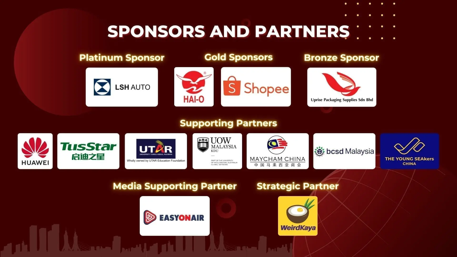 AMSIB Challenge 2022 Sponsors and Partners