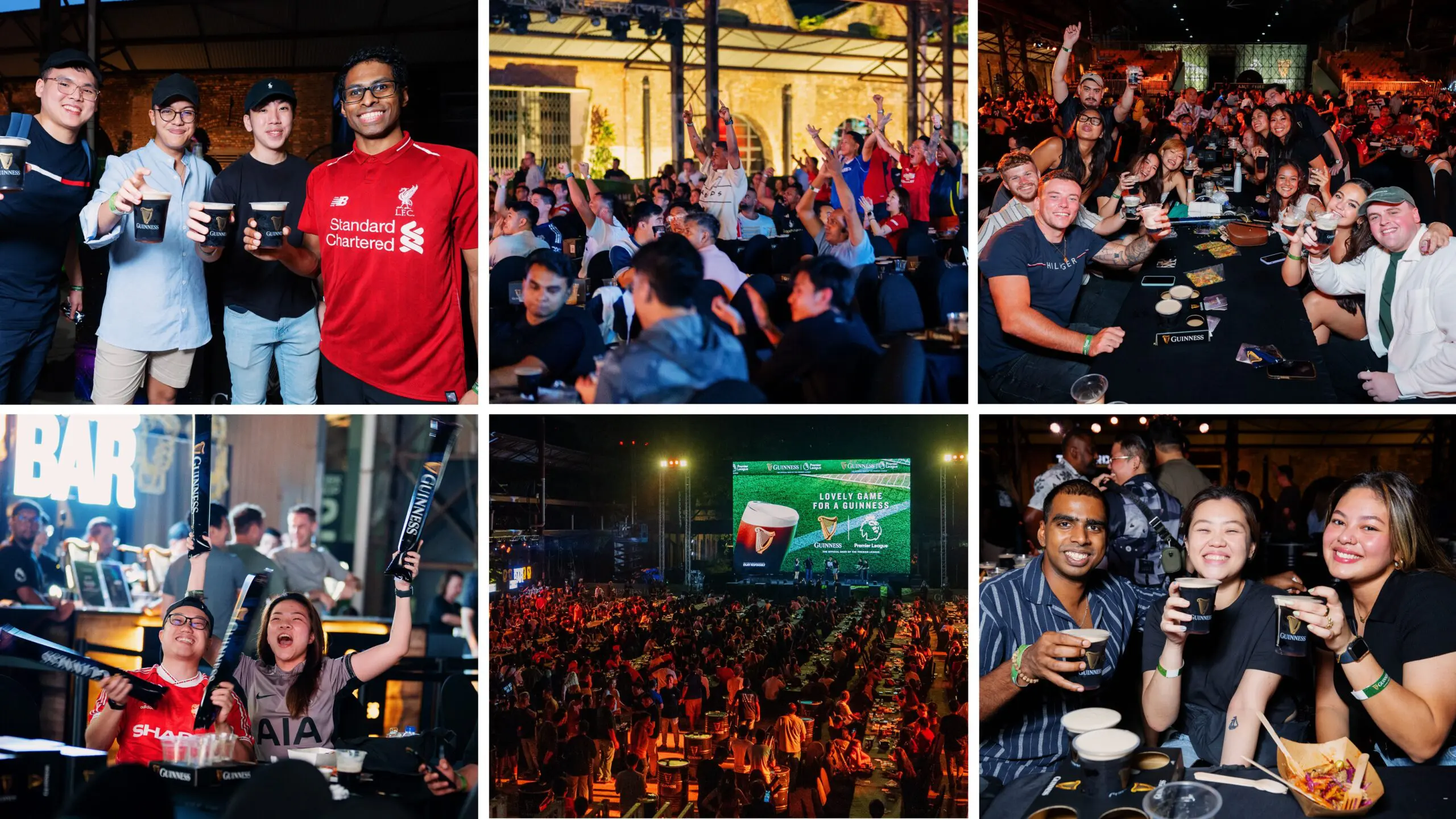 An incredible turnout of over 2,000 people experienced the electrifying atmosphere, connected over their shared love for football and Guinness, truly reveling in the essence of togetherness.