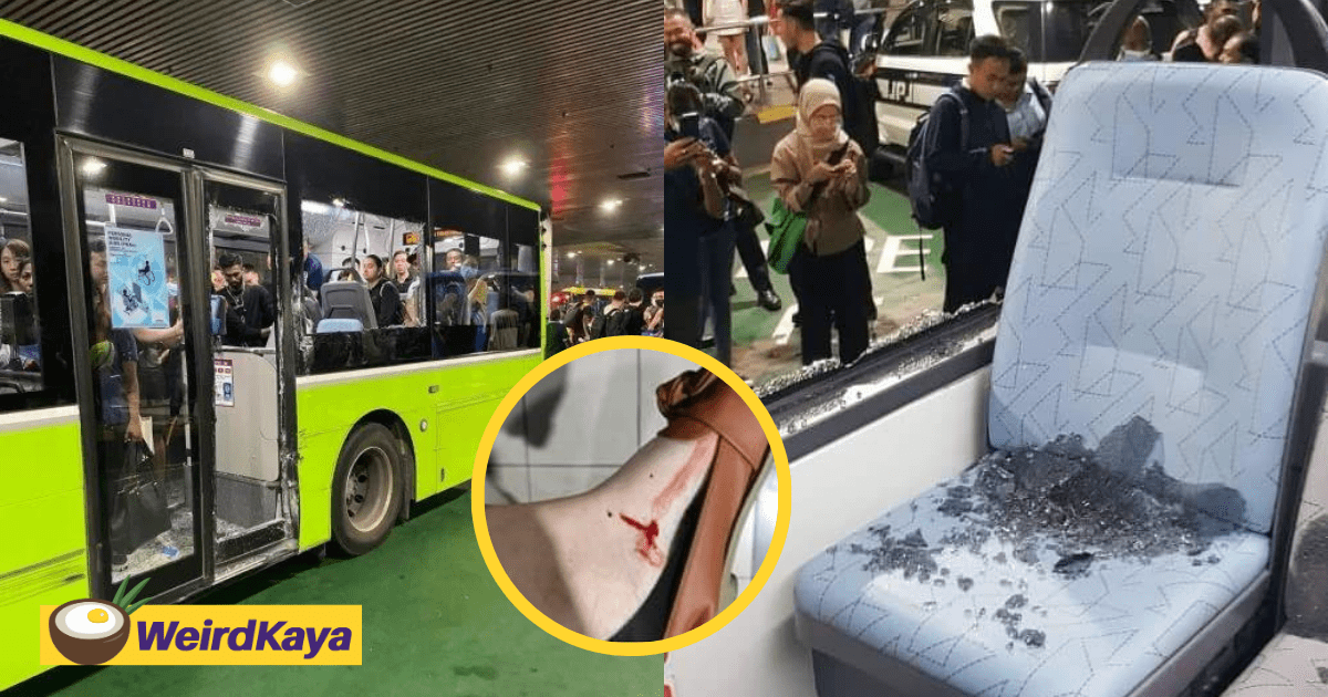 2 Buses Collide At JB Checkpoint, Shattering Windows & Injuring Passengers