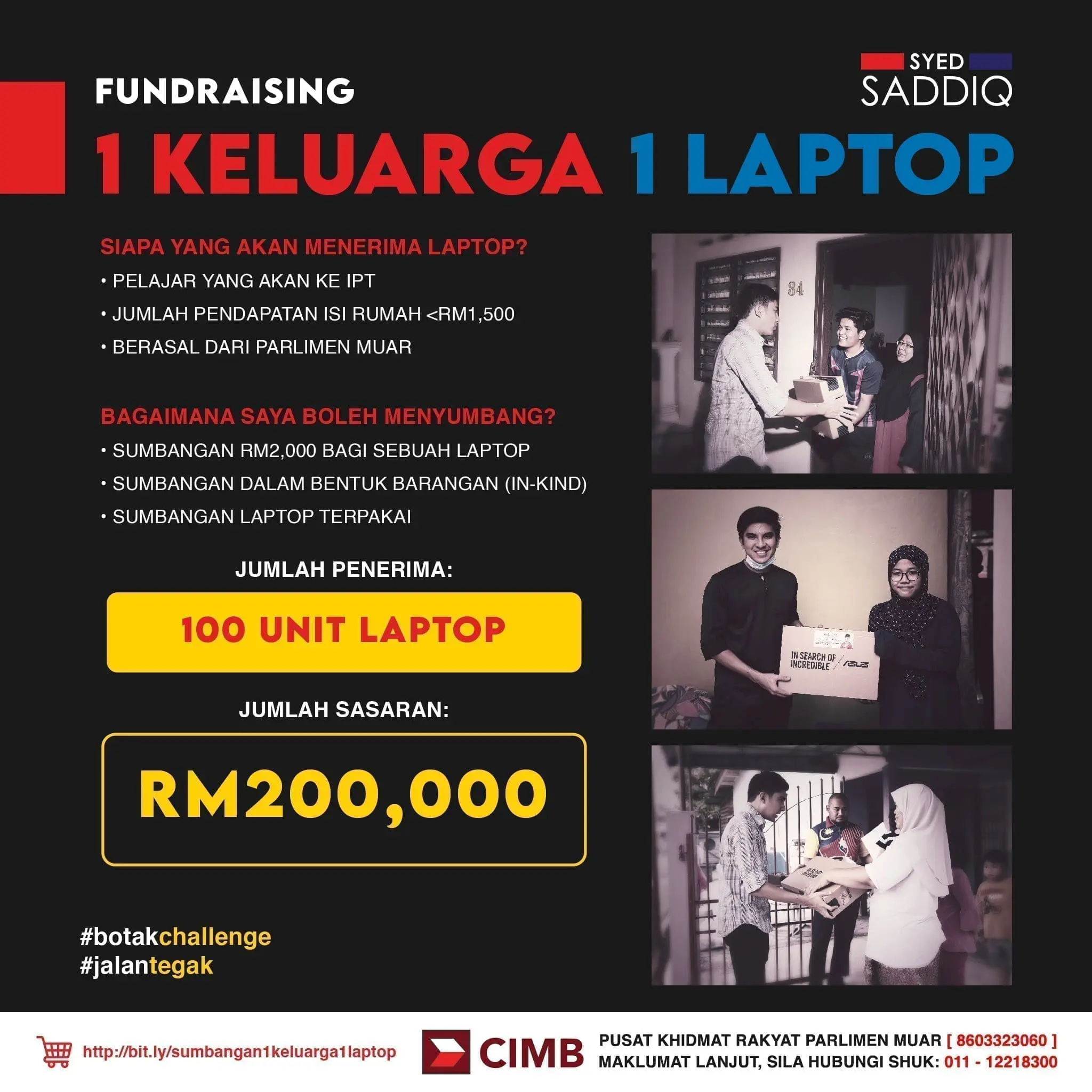 Muar MP Syed Saddiq to go bald for #BotakChallenge, here's why