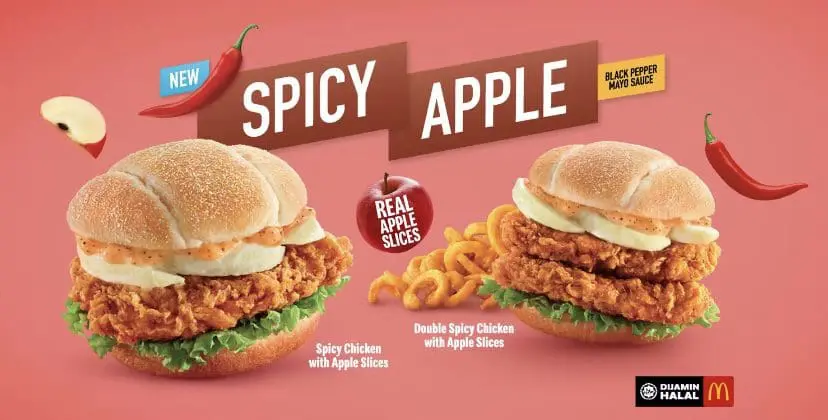 McDonald's Msia latest spicy chicken burger with apple slices sparks outrage online