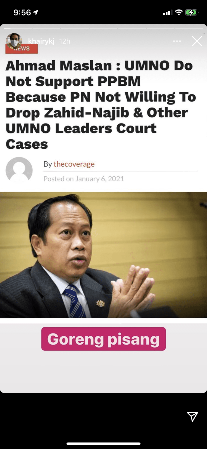 "Don't act like Pisang Goreng!" KJ slams politicians who ask for GE now