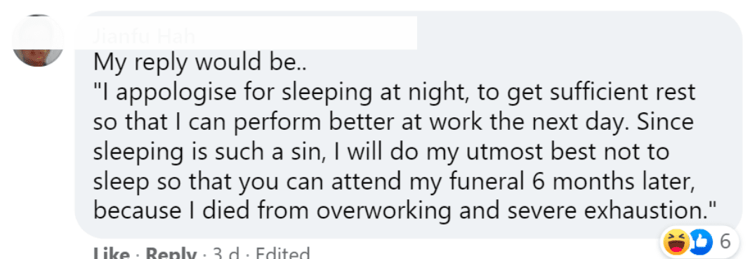 Malaysian boss who texted employees at 2 am: "I feel like I'm talking to the wall"