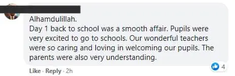 MoE Minister tells parents not to worry as schools reopen