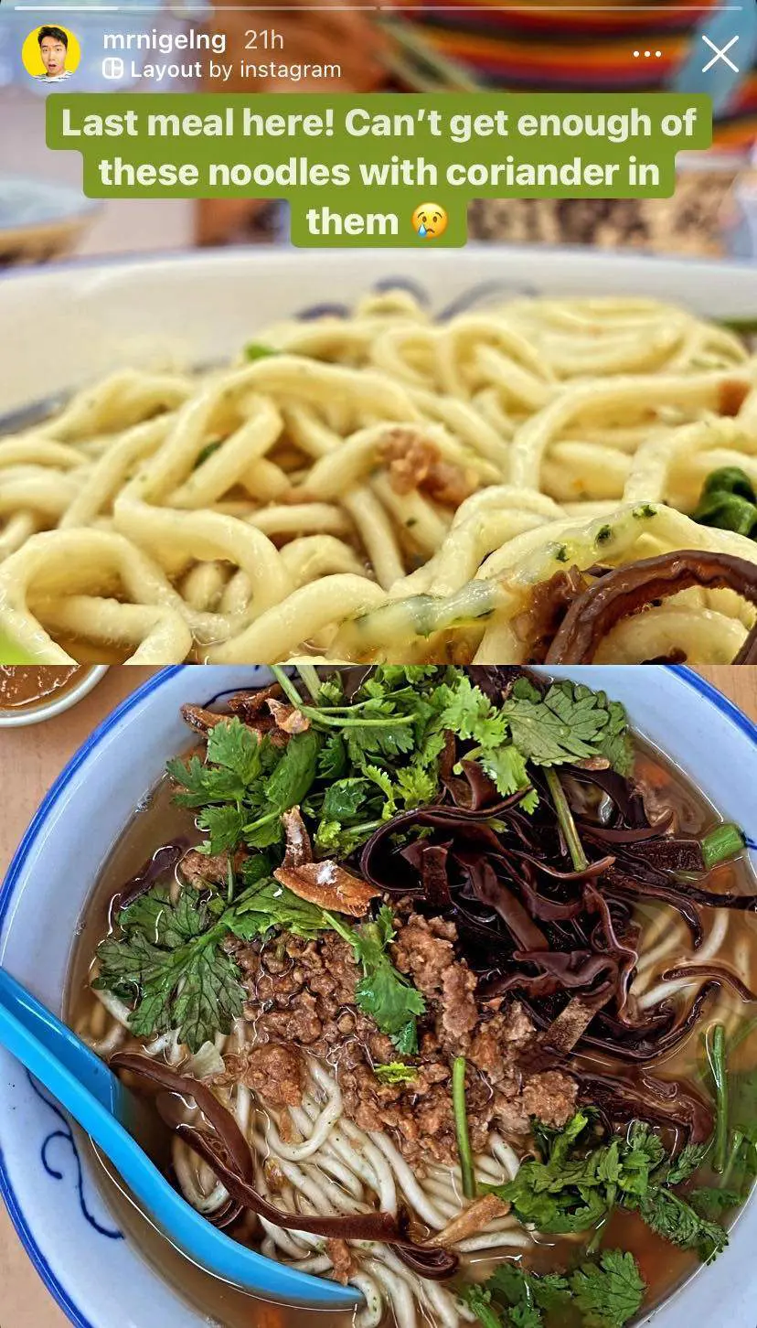 Uncle Roger has Kajang Pan Mee as his last meal before leaving Malaysia