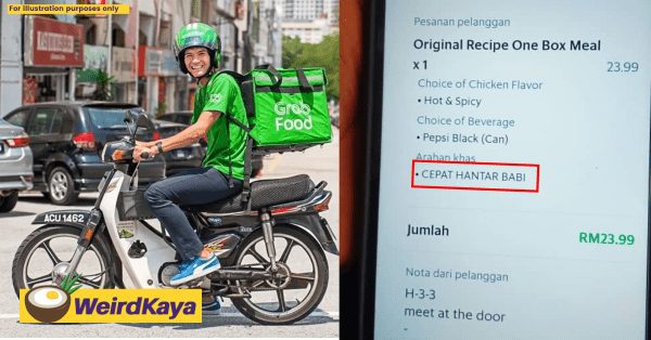 “Cepat Hantar Bab*!” GrabFood rider shares rude instruction received from customer