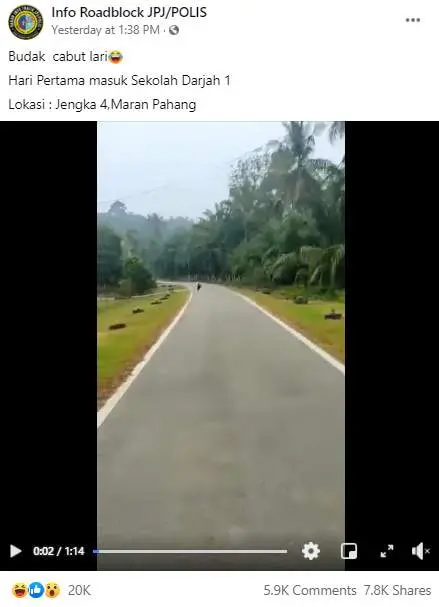 Kid runs away from school, later brought back on a motorcycle