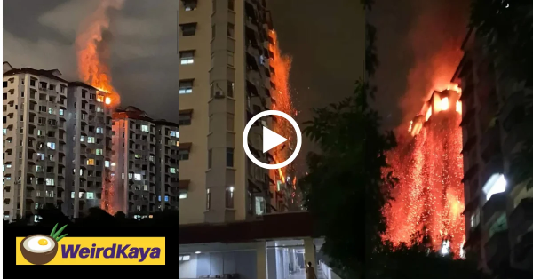 Massive fire burns down two units at Bukit OUG condominium
