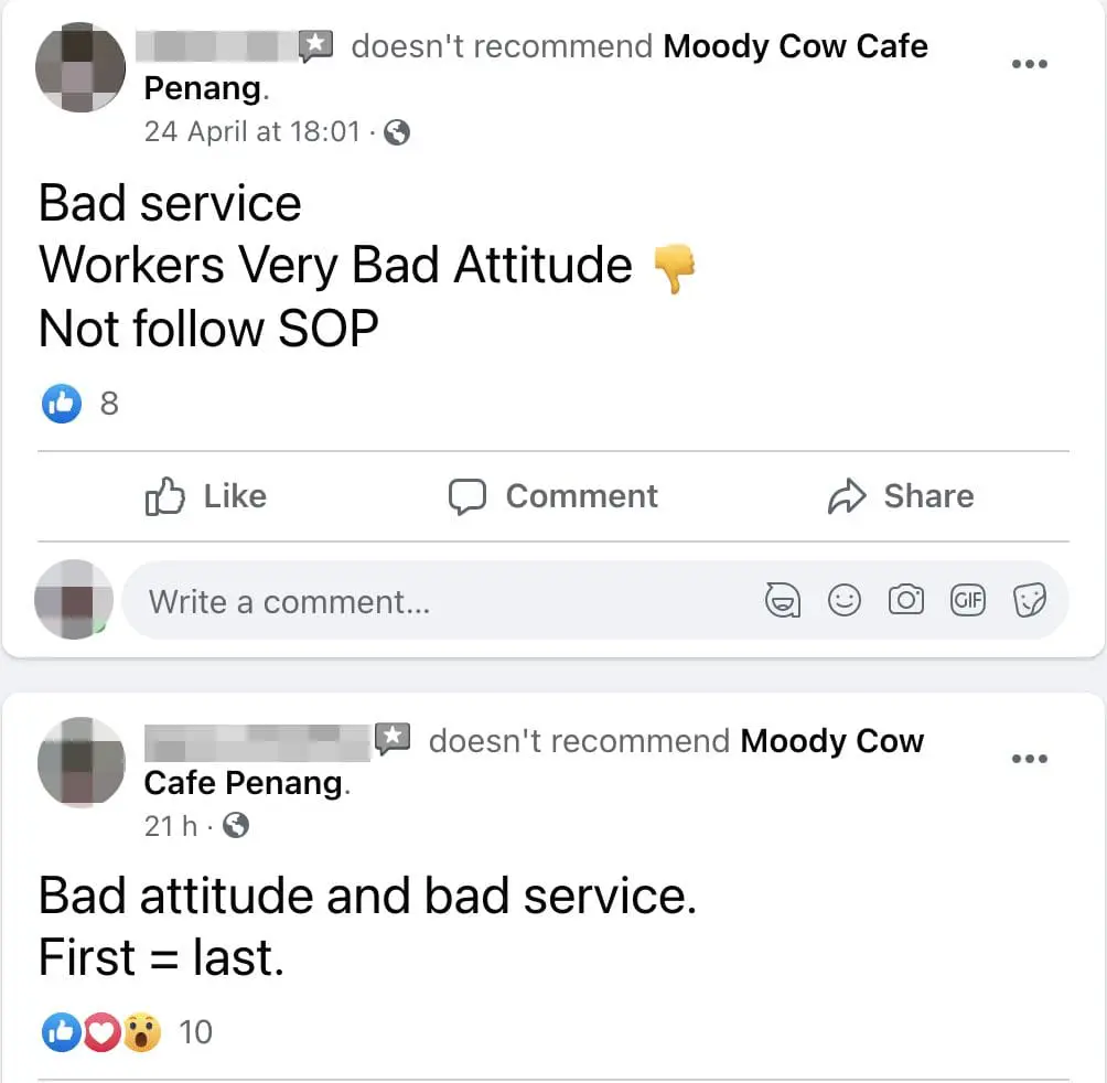 Lady's complaint about Penang café arouses both sympathy and backlash