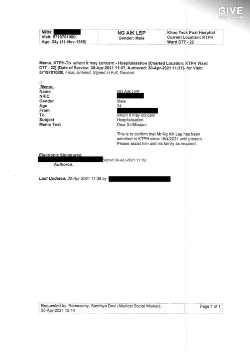 This M'sian is seeking to raise SGD100,000 in surgery costs after suffering a stroke