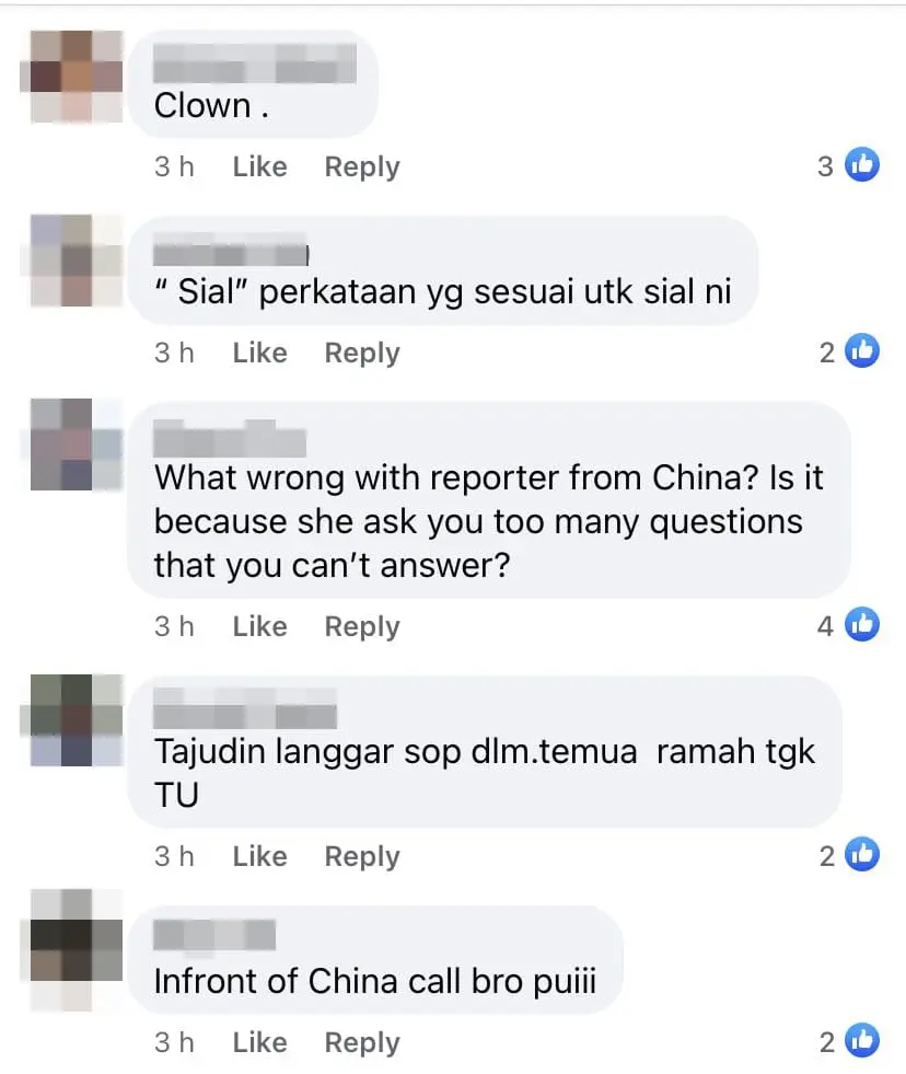 "China? No wonder la!" Tajuddin allegedly disrespects Chinese journalist