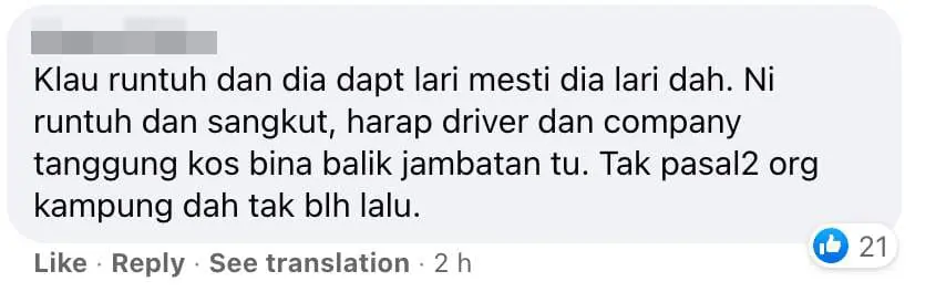 Bridge used as a rat lane collapses after a truck attempts to cross over it