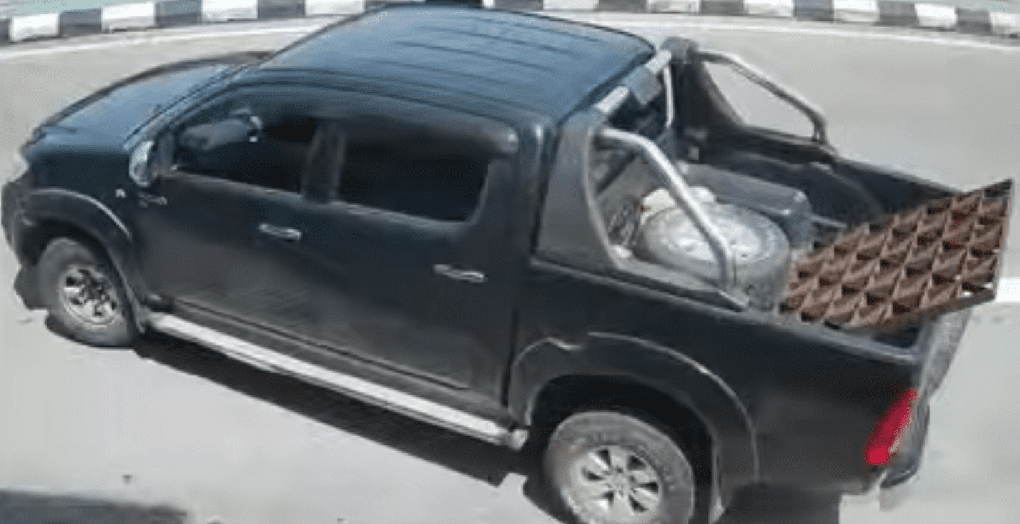 Not again! Driver caught on CCTV stealing manhole cover in crime-ridden area