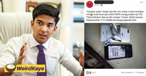 "Give students high quality phones", Syed Saddiq tells government after one catches fire