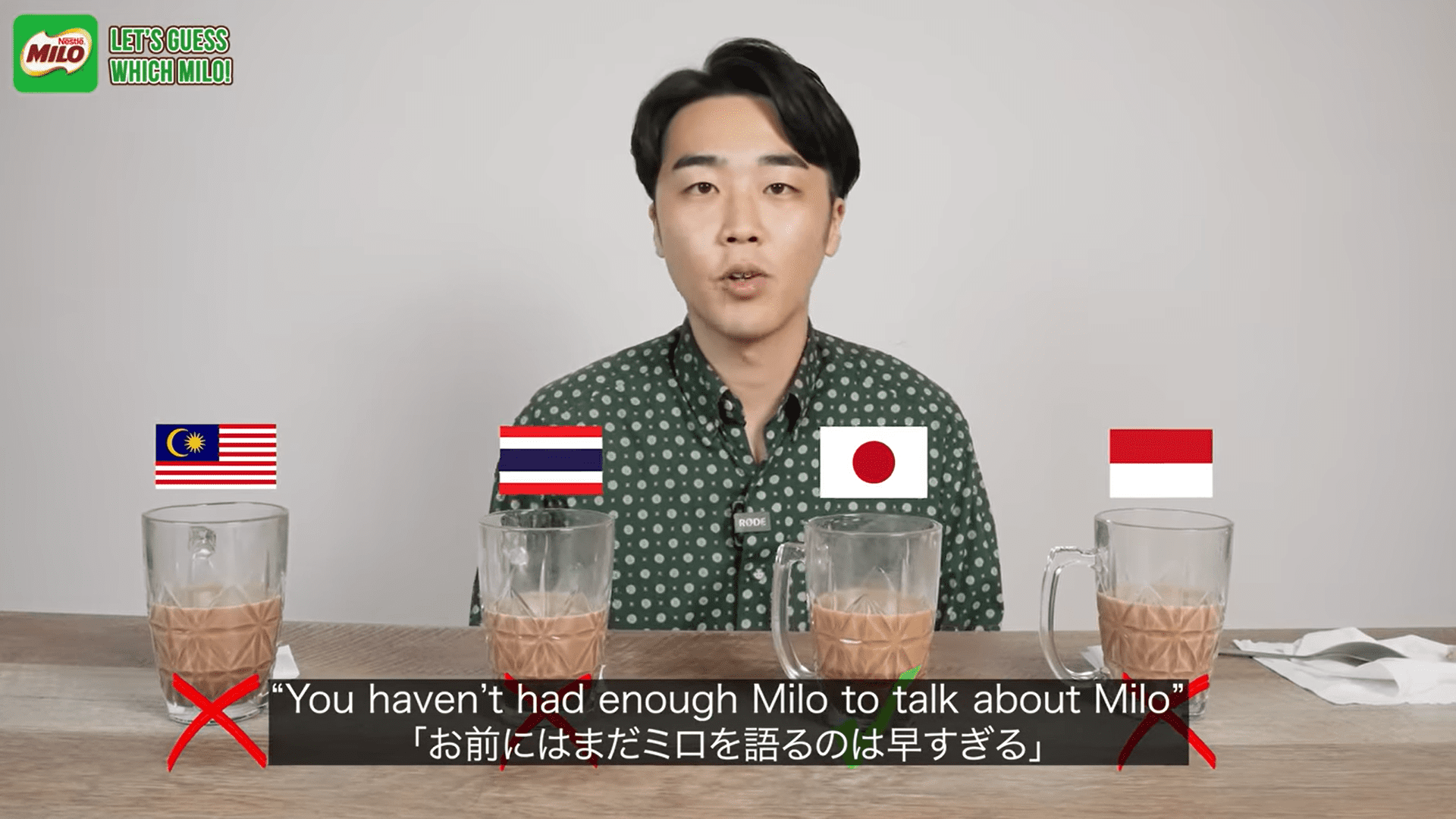 Japanese YouTuber tastes MILO from four different countries and here's his verdict