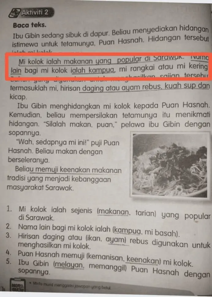 "Kolo Mee =/= Kampua Mee!" Sarawakian rages over workbook's claim that they are the same