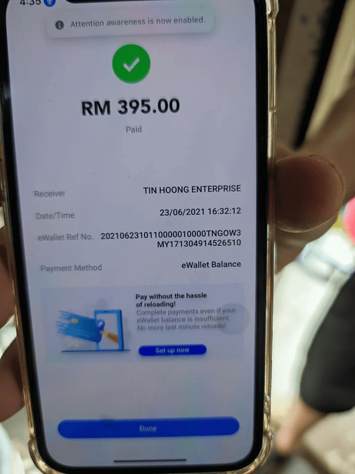 Customer tries to rob vendor of goods worth RM395 by paying only RM0.01 with e-wallet