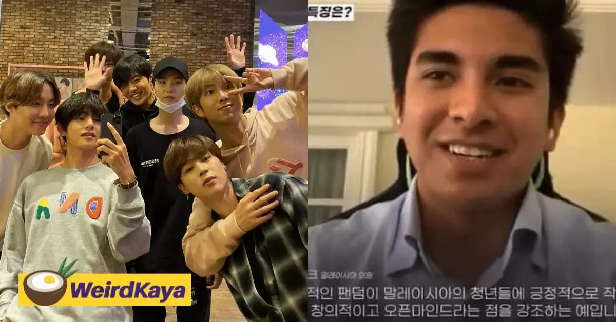 "BTS isn't just an idol" Syed Saddiq praises boy band for their message of self-love