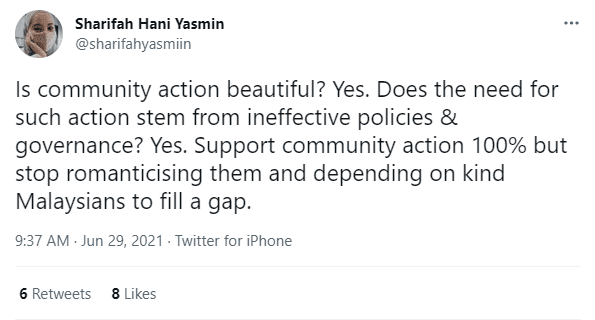 "Raise a white flag if you need help!" M'sians urged to seek out and assist the needy