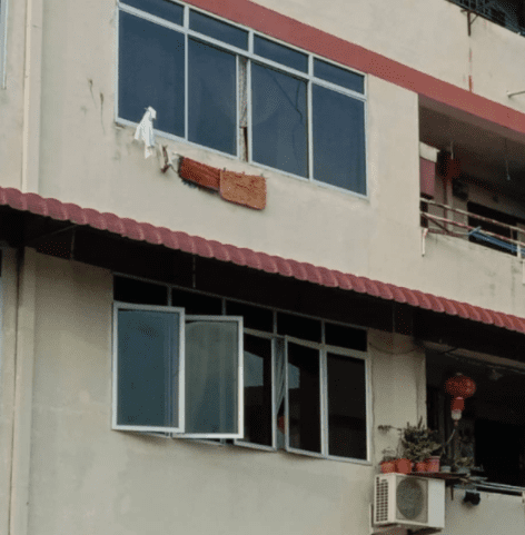 Residents hang white bedsheets and clothes instead of flags to avoid police action