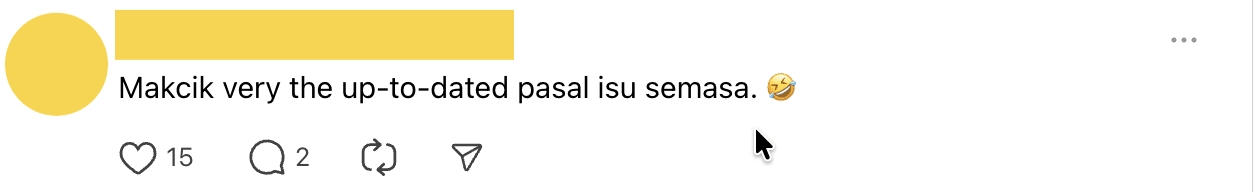 Comment m'sian vendor raises popiah price by rm , blames it on strait of hormuz disruption