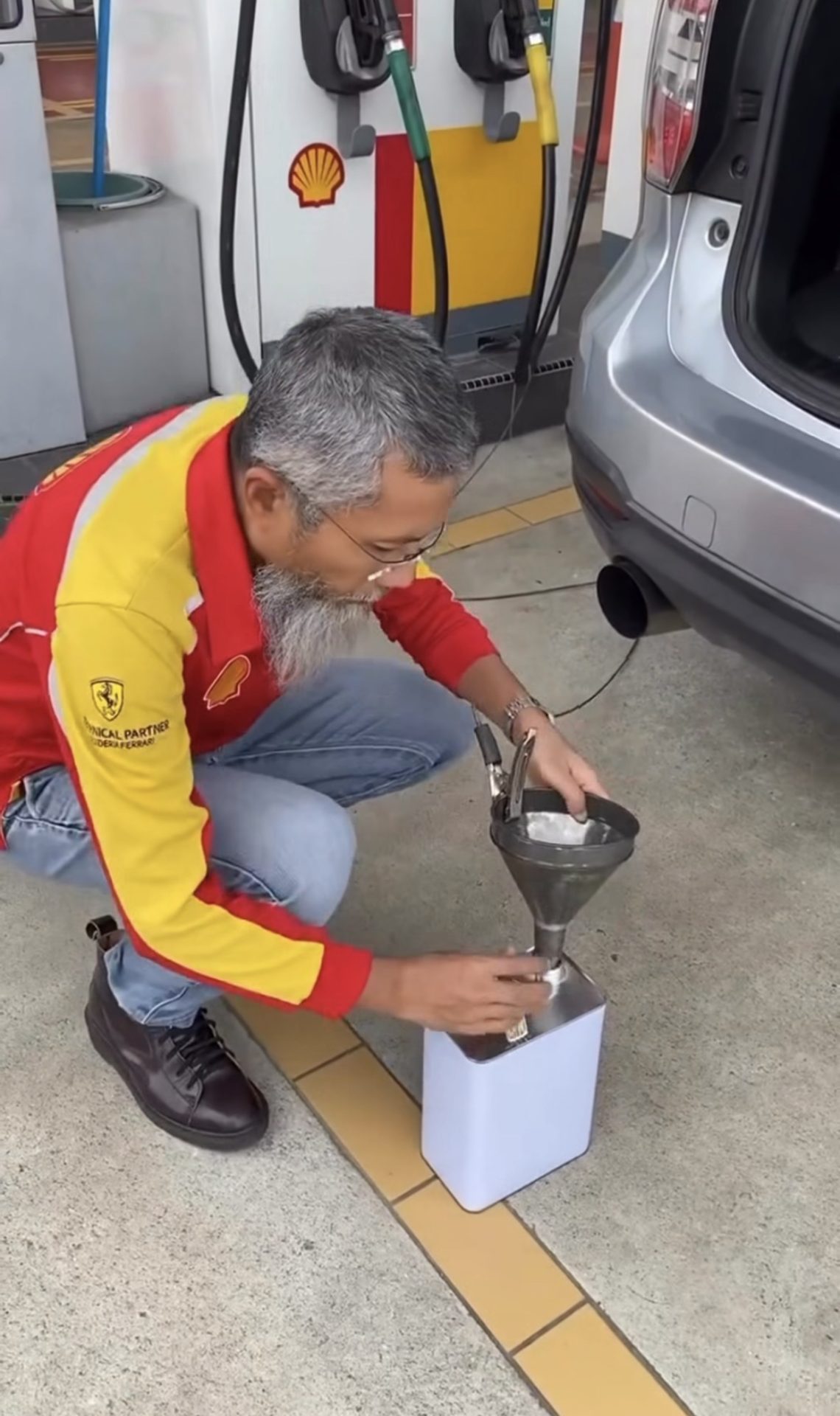 Don’t simply store petrol — “pakcik shell” says it can cause fires.