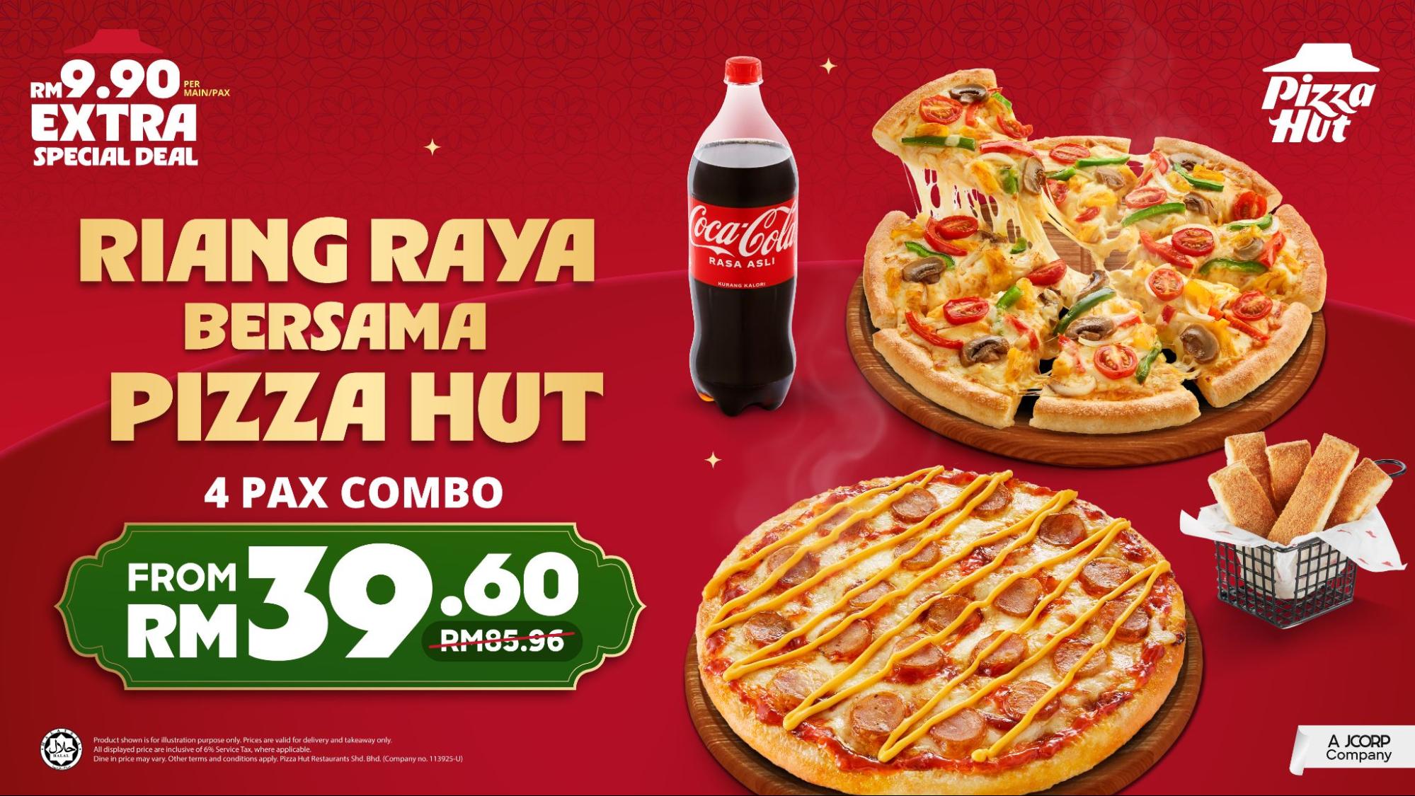 Planning a raya makan? pizza hut’s rm . extra special deal has meals from rm . ..