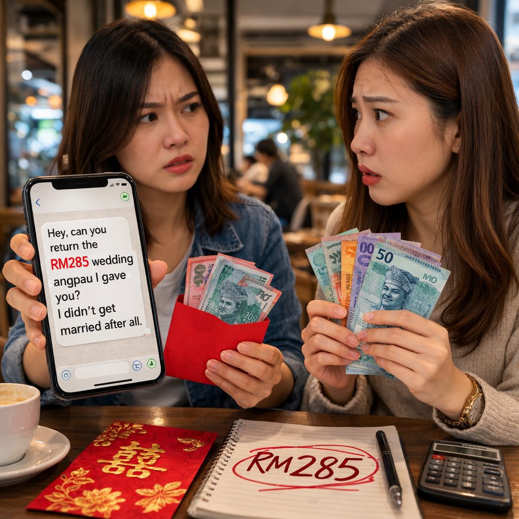 Woman asks friend to return rm wedding angpau she gave years ago as she chose not to get married d