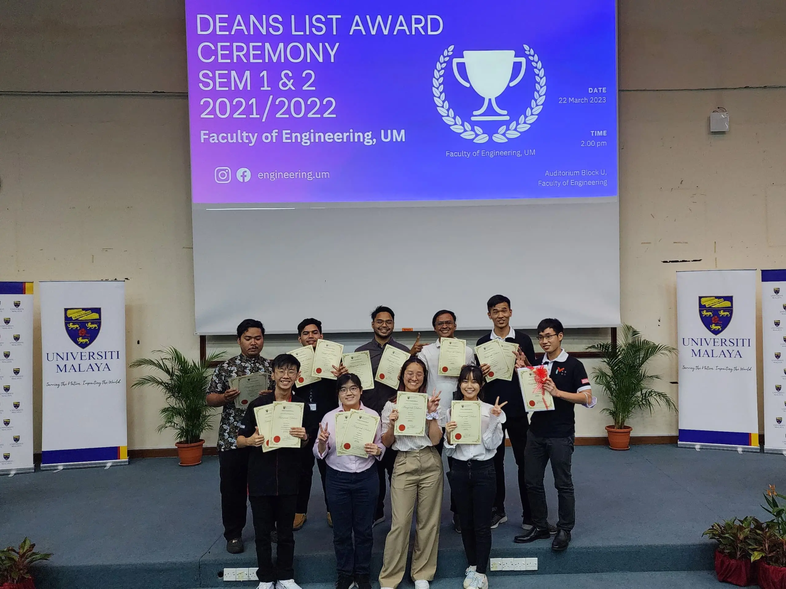 Aiman Danial at UM Dean List Ceremony 