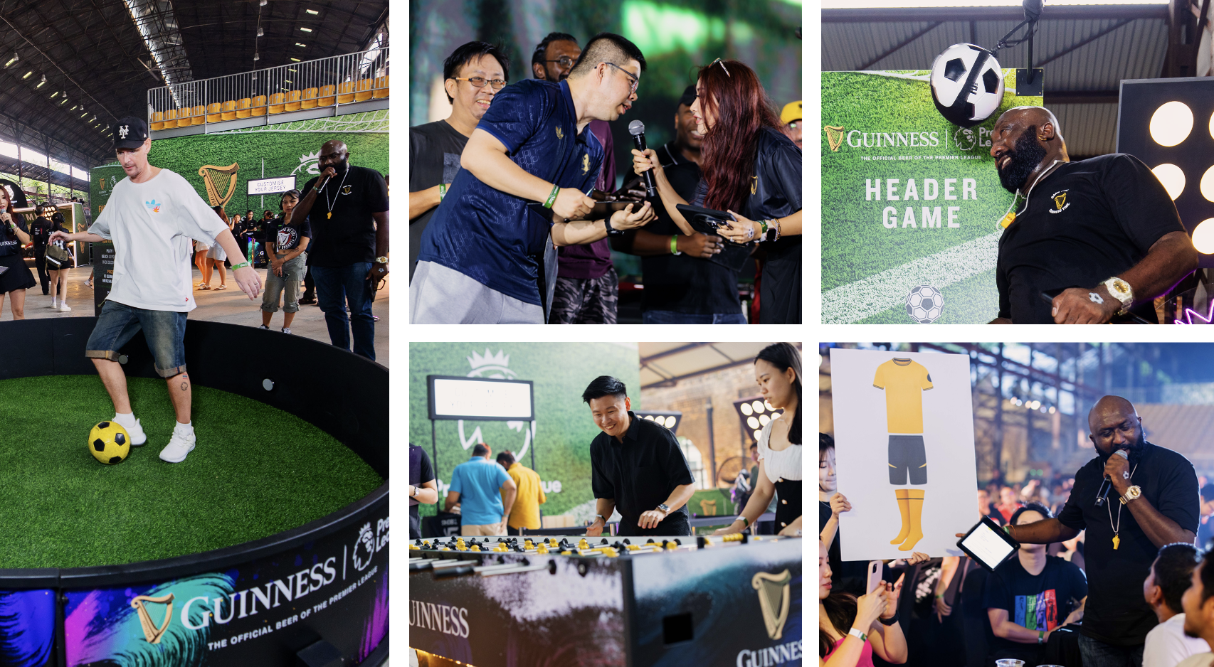Football-themed activities kept the energy high, with opportunities to score exclusive prizes as fans bonded over their love and passion for football and Guinness.