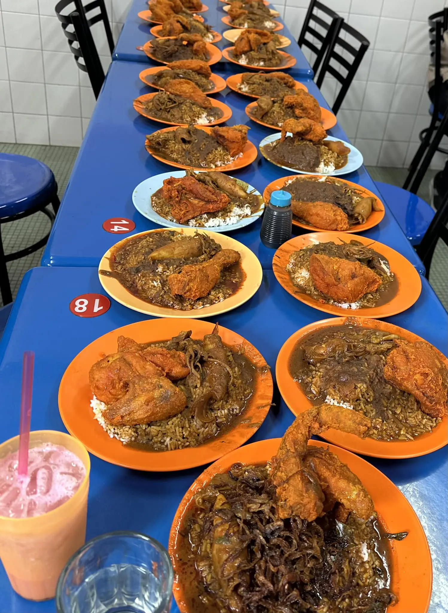 30 plates of nasi kandar at Penang