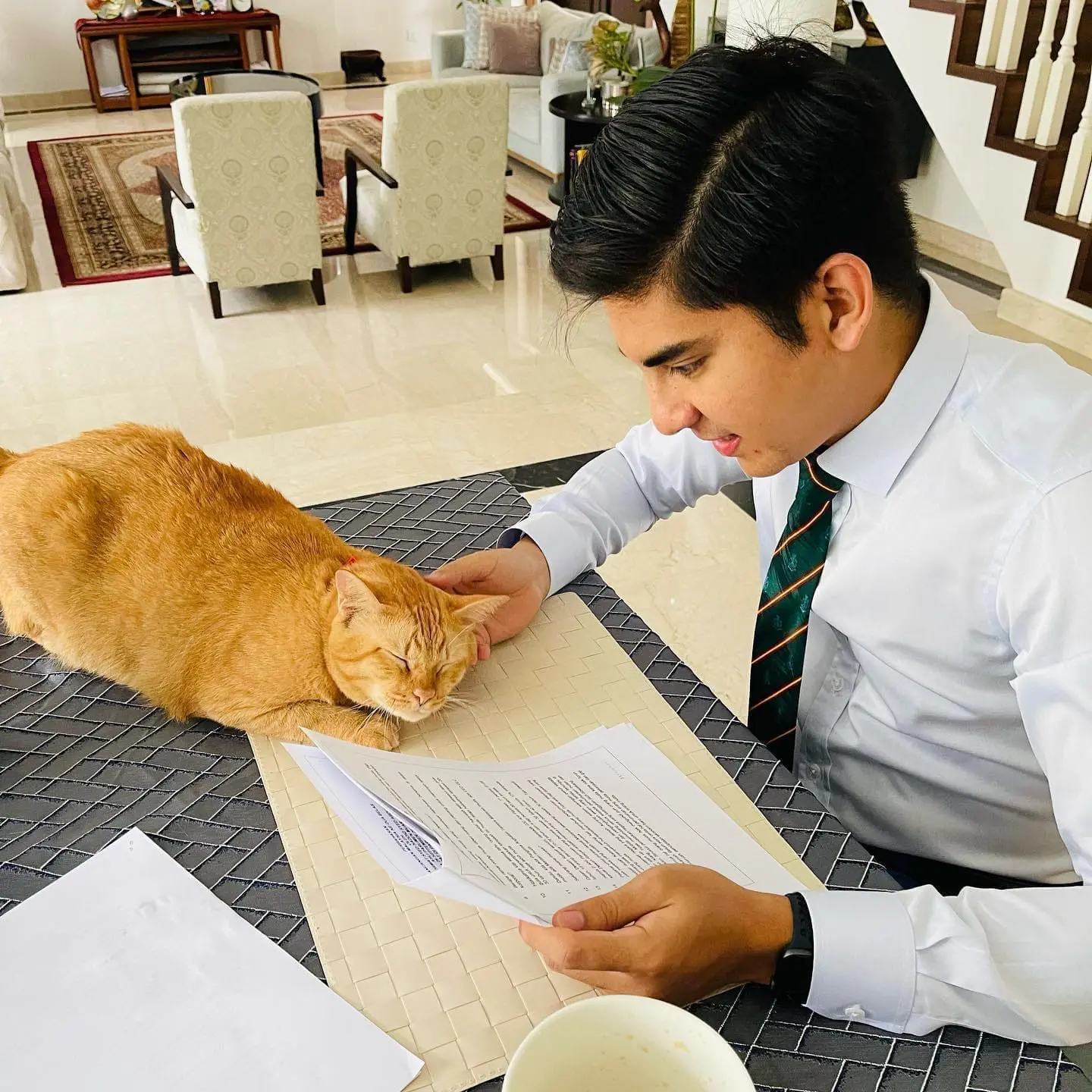Syed Saddiq and his oyen