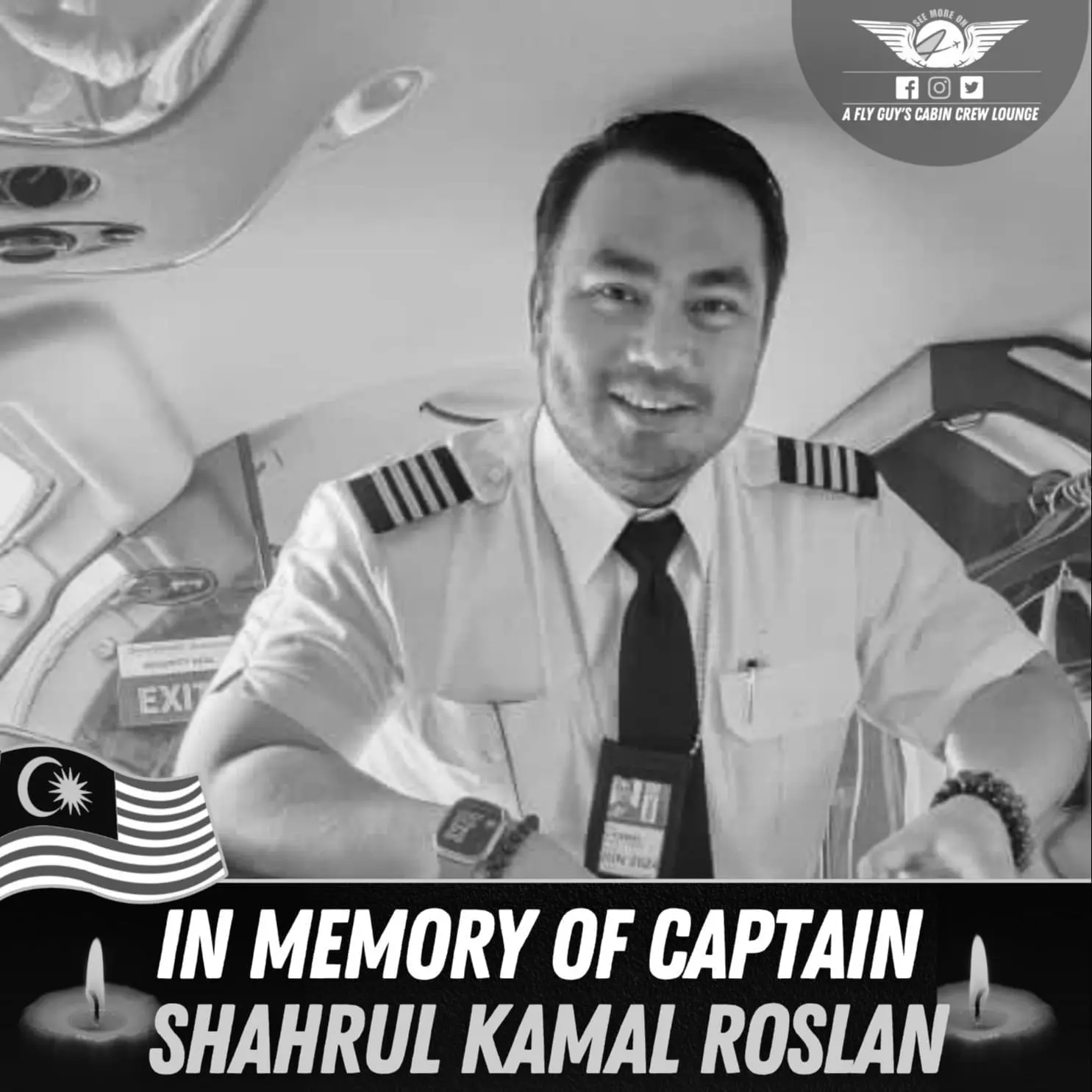 'I Love You' — M'sian Pilot Leaves Last Words For Mother Before Dying In Elmina Plane Crash