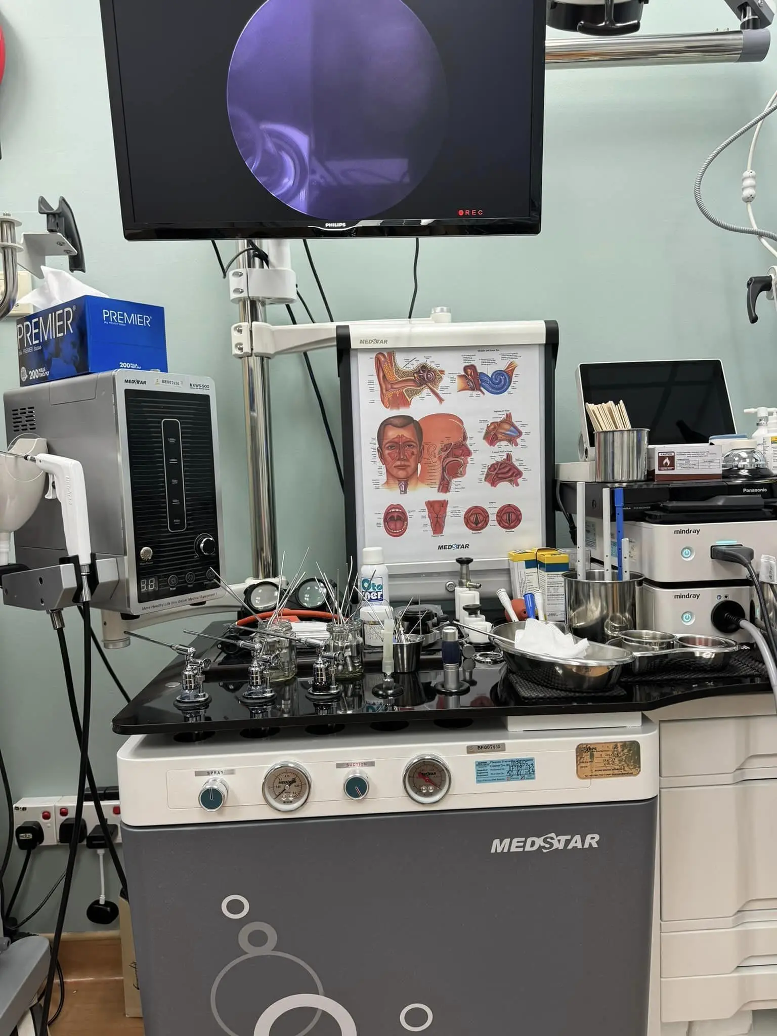 A medical room at a clinic