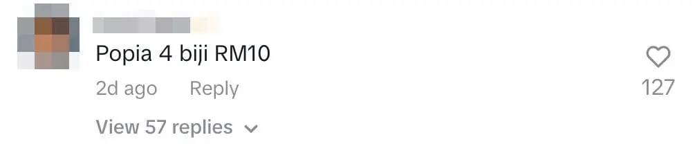 4 popia RM10 Taman Suria Ramadan bazaar