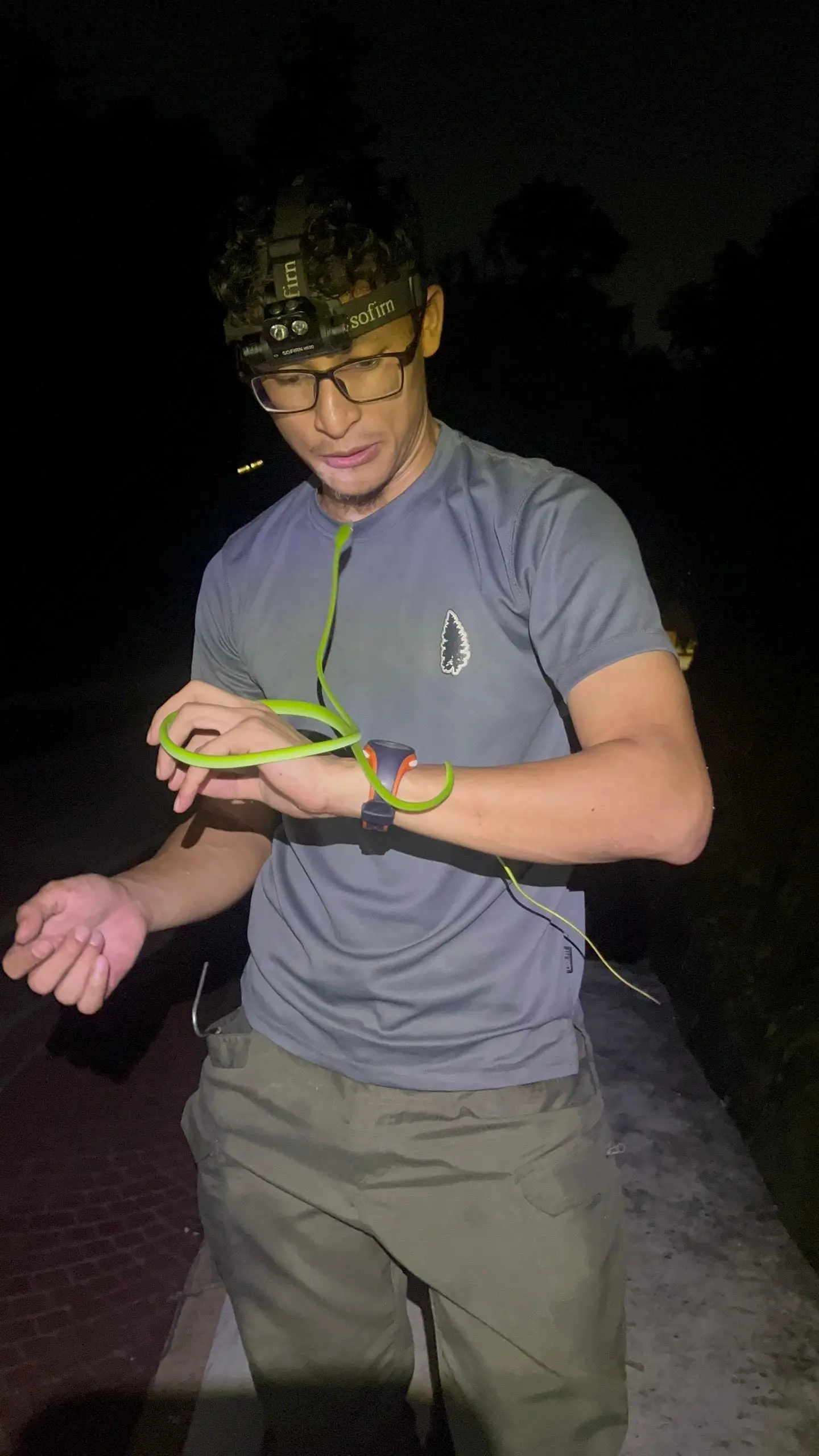 Azam Profile Shot 2 - with a snake