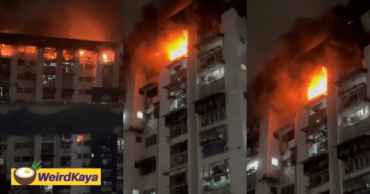 5 Sri Sabah Flats In Cheras Catch Fire, Suffer 97% Damage