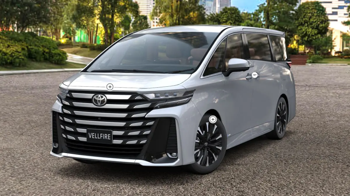 Toyota Vellfire white