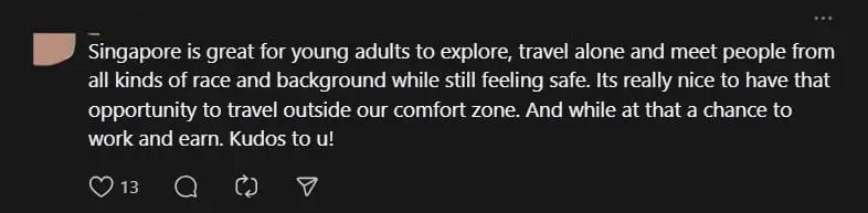 'Life's So Much Better Here' — M'sian Woman Says Singles Should Work In SG, Netizens Divided comment 2