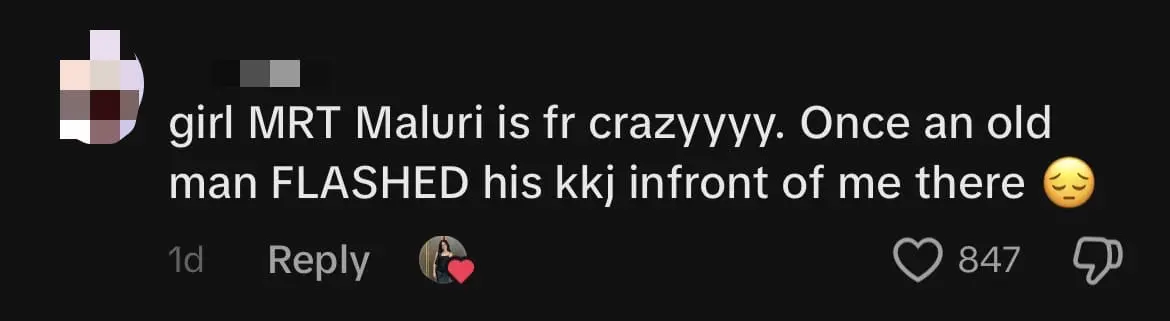 M'sian Woman Claims Aunty Slapped Her For No Reason At Maluri MRT Station comment 1