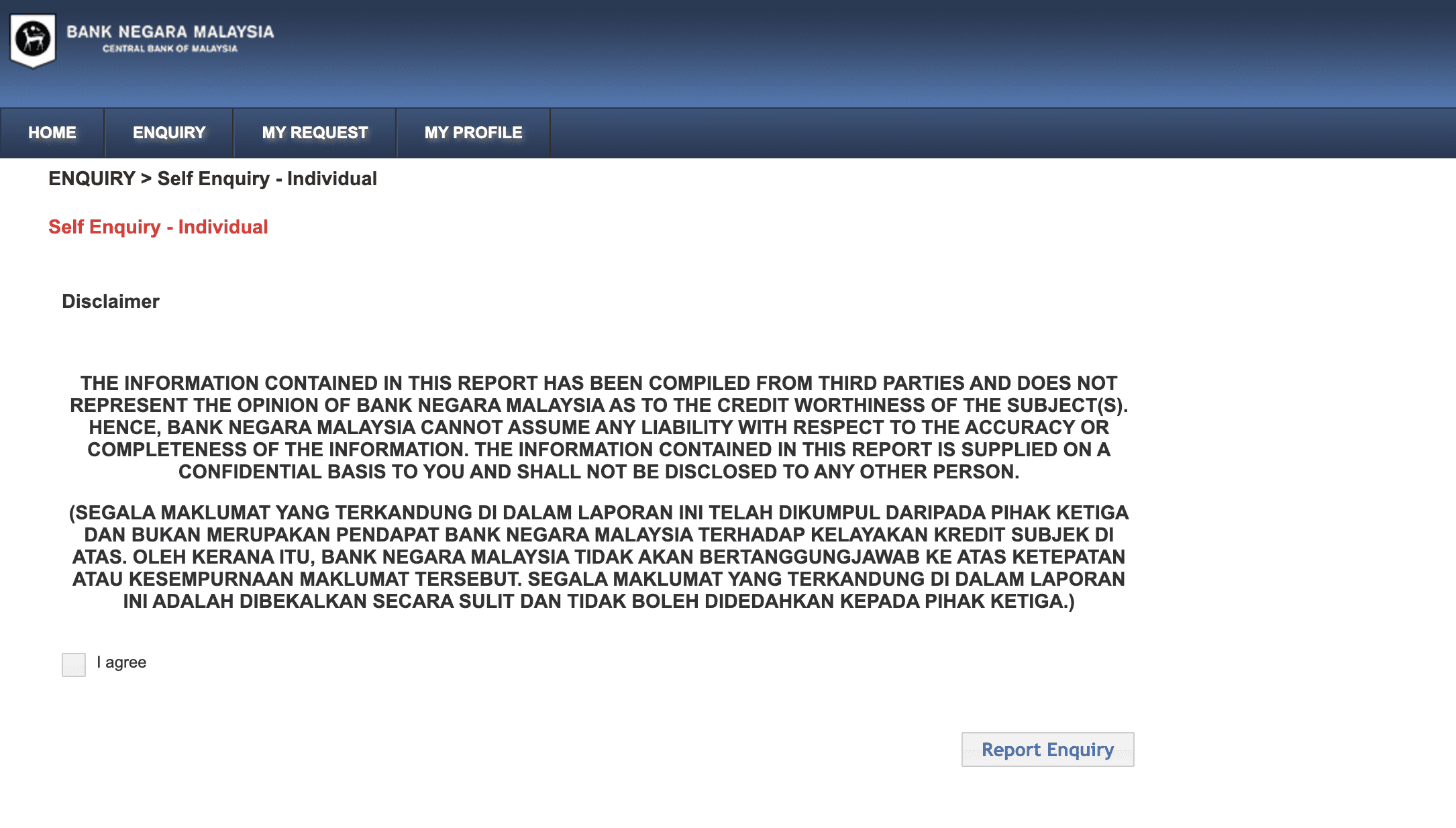 7. eCCRIS disclaimer