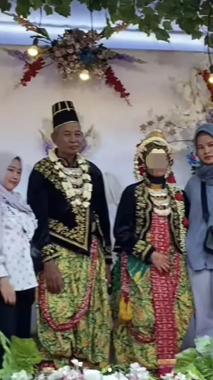 75yo Indonesian man marries 15yo