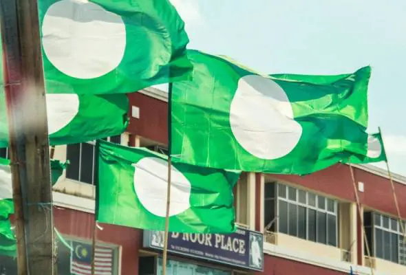 PAS (Pan-Malaysia Islamic Party)'s flag.