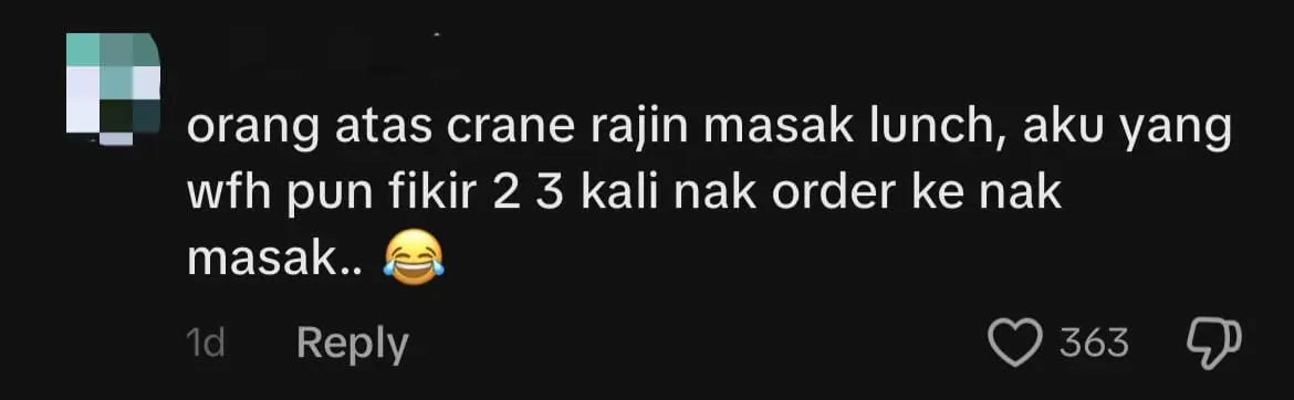 SG Man Cooks Ikan Bilis Fried Rice While Seated On Top Of Tower Crane comment 2
