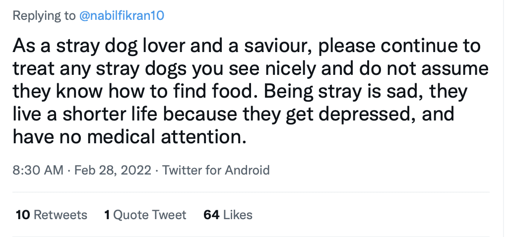 99 Speedmart saves stray dog 6 comment