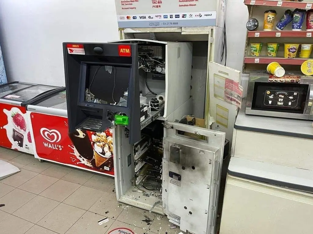 ATM machine in Klang convenience store